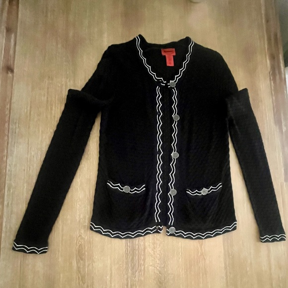 Missoni Sweaters - Missoni Lightweight Black Knit Cardigan, Size M